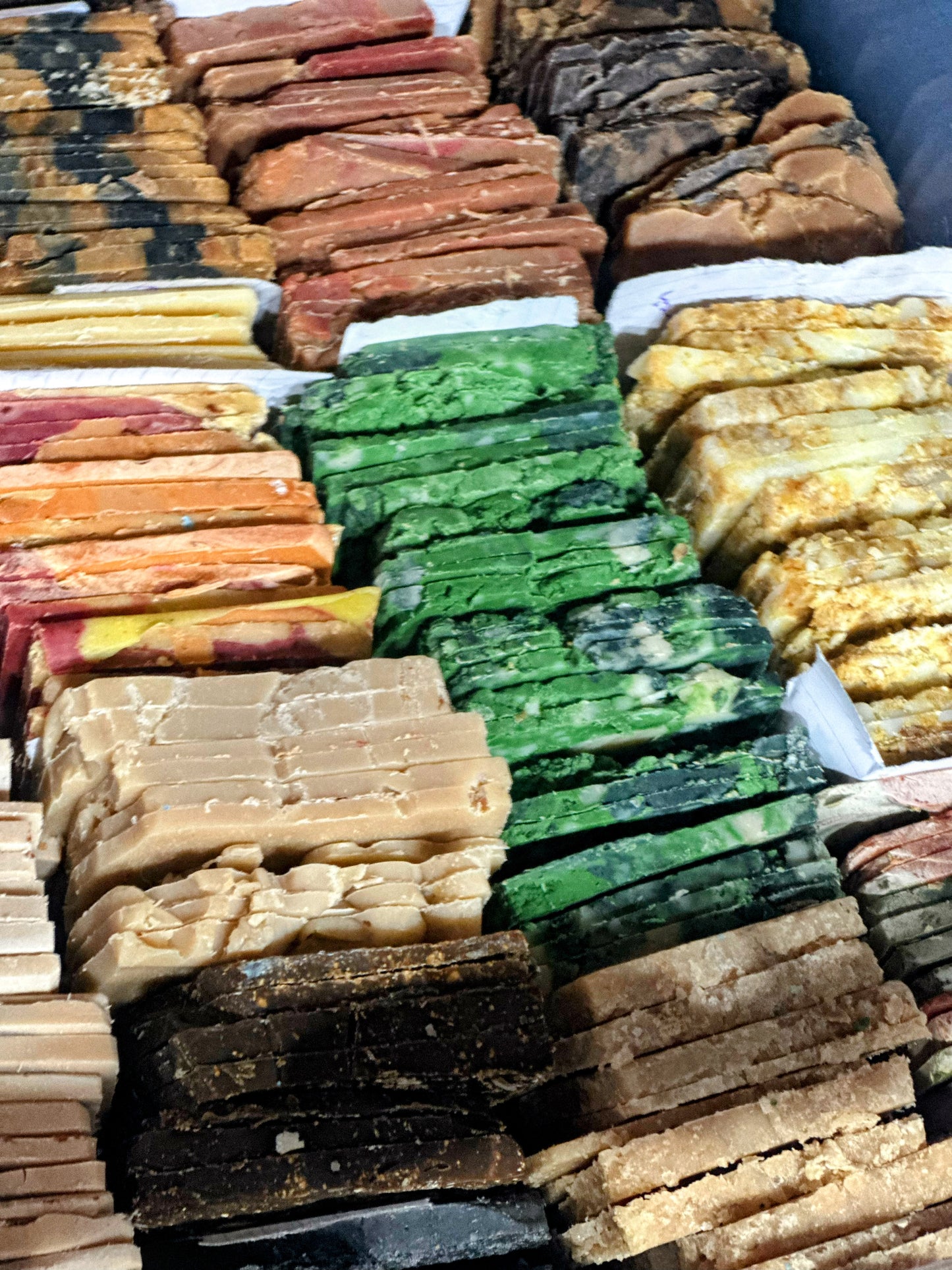 Soap Ends & Slices Sampler - 12 different, random slices per pack plus soap saver bag